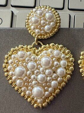 BAUBLEBAR Heart drop earrings